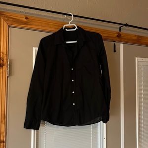 Frank and Eileen black tissue cotton shirt